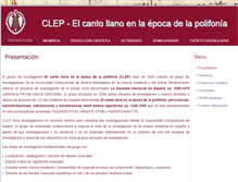 Tablet Screenshot of clep.es